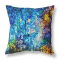 Palacedesigns 16 in. Bright Springtime Indoor & Outdoor Throw Pillow Bright Blue & Yellow PA3099239